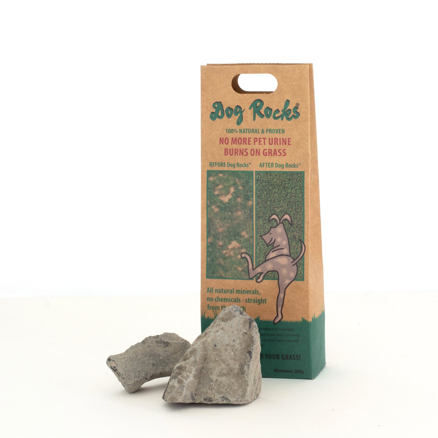 200g Grass Seed & 200g Pack Of Dog Rocks - Prevent & Cure Pet Pee Yellow Burn Spots On Grass!