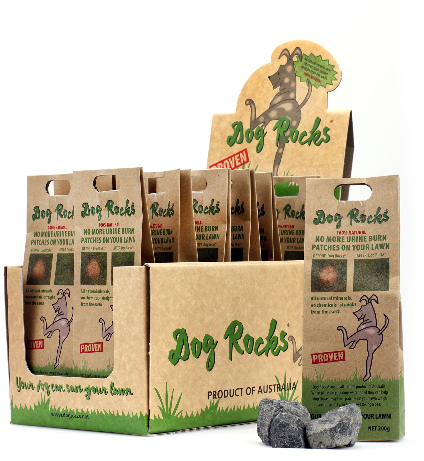 200g Dog Rocks - Stop Pet Pee Burning Grass Naturally